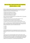 ECON 103 FINAL EXAM QUESTIONS AND ANSWERS&vert; UPDATED RATED A&plus; &vert; NEW 