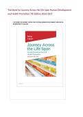 Test Bank for Journey Across the Life Span Human Development and Health Promotion 7th Edition 2026&sol;2027&NewLine;