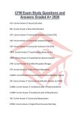 CFM Exam Study Questions and Answers Graded A&plus; 2026