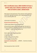 FAC-C Certification Exam&comma; EMD COURSE V14 Exam &vert; &NewLine;&lbrace;LATEST 2026&sol; 2027 UPDATE&rcub; COMPLETE ACTUAL &NewLine;AND AUTHENTIC EXAM &vert; BRAND NEW&excl; 