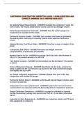 EARTHWORK CONSTRUCTION INSPECTION LEVEL 1 EXAM QUESTIONS AND CORRECT ANSWERS 100&percnt; VERIFIED 2026-2027&excl;&excl;