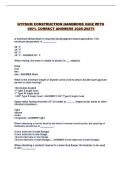 GYPSUM CONSTRUCTION HANDBOOK QUIZ WITH 100&percnt; CORRECT ANSWERS 2026-2027&excl;&excl;