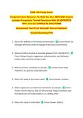 CMN 122 Study Guide  &NewLine;Comprehensive Resource To Help You Ace 2026-2027 Exams &NewLine;Includes Frequently Tested Questions With ELABORATED &NewLine;100&percnt; Correct COMPLETE SOLUTIONS &NewLine;Guaranteed Pass First Attempt&excl;&excl; Current Update&excl;&excl; &NewLine;Instant Download Pdf 