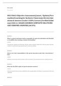 WGU EXAM A&plus; GRADE ASSURED COMPLETE SOLUTIONS AND VERIFIED ANSWERS