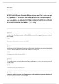 WGU FINAL EXAM A&plus; GRADE ASSURED COMPLETE SOLUTIONS AND VERIFIED ANSWERS