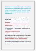 OPSEC Fundamentals Final Exam &vert;&vert; Most Recent Exam &NewLine;2026-2027 Actual Complete Real Exam Questions And &NewLine;Correct Answers &lpar;Expertly Verified Answers&rpar; Already &NewLine;Graded A&plus; &vert; Guaranteed Success&excl;&excl; Newest Exam &vert;             &NewLine;Just Released&excl;&excl; 