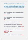OSHA Basic Orientation Plus Test &vert; 2026 &vert;&vert; Most Recent &NewLine;Exam 2026-2027 Actual Complete Real Exam Questions &NewLine;And Correct Answers &lpar;Verified Answer&rpar; Already Graded &NewLine;A&plus; &vert; Guaranteed Success&excl;&excl; Brand New &vert;Just Released&excl;&excl;