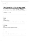 WGU FINAL EXAM A&plus; GRADE ASSURED COMPLETE SOLUTIONS AND VERIFIED ANSWERS