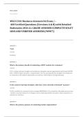 WGU EXAM A&plus; GRADE ASSURED COMPLETE SOLUTIONS AND VERIFIED ANSWERS