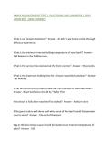 ARBYS MANAGEMENT TEST &vert; QUESTIONS AND ANSWERS &vert; 2026 UPDATED &vert; 100&percnt; CORRECT&period;