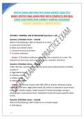 OPOTA EXAM AND PRACTICE EXAM NEWEST 2026 TEST BANK&vert; OPOTA FINAL EXAM