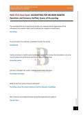 WGU C213 Final Exam&colon; ACCOUNTING FOR DECISION MAKERS Questions and Answers Verified&comma; Exams of Accounting