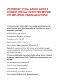 VATI GREENLIGHT MEDICAL-SURGICAL NURSING & EMERGENCY CARE EXAM &lpar;RN&rpar; QUESTIONS COMPLETE WITH 100&percnt; VERIFIED ANSWERS AND RATIONALES 2026&sol;2027
