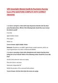 VATI Greenlight Mental Health & Psychiatric Nursing Exam &lpar;PN&rpar; QUESTIONS COMPLETE WITH CORRECT ANSWERS 2026&sol;2027