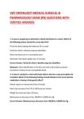 VATI GREENLIGHT MEDICAL-SURGICAL & PHARMACOLOGY EXAM &lpar;RN&rpar; QUESTIONS WITH VERIFIED ANSWERS 2026&sol;2027