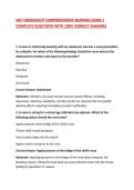 VATI GREENLIGHT COMPREHENSIVE NURSING EXAM 1 &lpar;PN&rpar; COMPLETE QUESTIONS WITH 100&percnt; CORRECT ANSWERS 2026&sol;2027