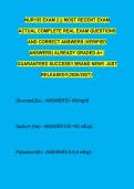 NUR155 EXAM 2 &vert;&vert; MOST RECENT EXAM &NewLine;ACTUAL COMPLETE REAL EXAM QUESTIONS &NewLine;AND CORRECT ANSWERS &lpar;VERIFIED &NewLine;ANSWERS&rpar; ALREADY GRADED A&plus; &vert; &NewLine;GUARANTEED SUCCESS&excl;&excl; BRAND NEW&excl;&excl; JUST &NewLine;RELEASED&excl;&excl;&lpar;2026&sol;2027&rpar;&excl; 