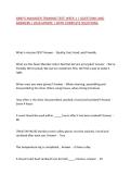 ARBY'S MANAGER TRAINING TEST&colon; WEEK 1 &vert; QUESTIONS AND ANSWERS &vert; 2026 UPDATE &vert; WITH COMPLETE SOLUTIONS&period;