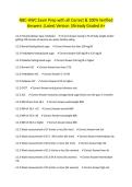 NBC-HWC Exam Prep with all Correct & 100&percnt; Verified Answers &vert;Latest Version &vert;Already Graded A&plus;