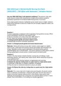 NSG 3450 Exam 3 Mental Health Nursing Test Bank &lpar;2026&sol;2027&rpar;&colon; 250&plus; Verbatim Q&As with Detailed Rationales BUNDLE