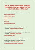Nurs 621 - HEENT Exam 1 &lpar;Maryville University&rpar; &vert; &NewLine;&lbrace;LATEST 2026&sol; 2027 UPDATE&rcub; COMPLETE ACTUAL &NewLine;AND AUTHENTIC EXAM &vert; BRAND NEW&excl; 