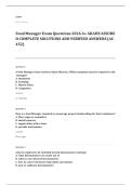 food manager EXAM A&plus; GRADE ASSURED COMPLETE SOLUTIONS AND VERIFIED ANSWERS