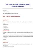 CFA Level 1 &ndash; Time Value of Money Complete Review &vert; Quantitative Methods Q&A with Full Solutions&lpar;2026 Latest Update&rpar;