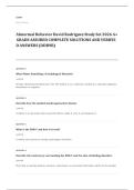 Shadow Health EXAM A&plus; GRADE ASSURED COMPLETE SOLUTIONS AND VERIFIED ANSWERS