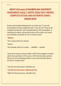 NR547 CEA exam &lbrace;CHAMBERLAIN UNIVERSITY &NewLine;ASSESSMENT &lpar;CEA&rpar;&rcub; &vert; &lbrace;LATEST 2026&sol; 2027 UPDATE&rcub; &NewLine;COMPLETE ACTUAL AND AUTHENTIC EXAM &vert; &NewLine;BRAND NEW&excl;