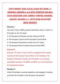 CIPP&sol;E EXAM 2026 &ndash; COMPLETE TEST BANK WITH 400 REAL QUESTIONS & DETAILED RATIONALES &lpar;2 VERSIONS&rpar;&NewLine;&NewLine;