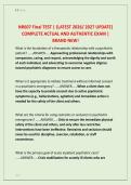 NR607 Final TEST &vert; &lbrace;LATEST 2026&sol; 2027 UPDATE&rcub; &NewLine;COMPLETE ACTUAL AND AUTHENTIC EXAM &vert; &NewLine;BRAND NEW&excl;