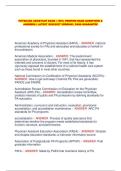 PHYSICIAN ASSISTANT EXAM &vert; 100&percnt; VERIFIED EXAM QUESTIONS & ANSWERS &vert; LATEST 2026&sol;2027 VERSION &vert; PASS GUARANTEE