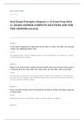 real estate principles EXAM A&plus; GRADE ASSURED COMPLETE SOLUTIONS AND VERIFIED ANSWERS