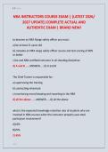 NRA INSTRUCTORS COURSE EXAM &vert; &lbrace;LATEST 2026&sol; &NewLine;2027 UPDATE&rcub; COMPLETE ACTUAL AND &NewLine;AUTHENTIC EXAM &vert; BRAND NEW&excl; 