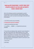 Kettering NPS EXAM BANK &vert; &lbrace;LATEST 2026&sol; 2027 &NewLine;UPDATE&rcub; COMPLETE ACTUAL AND AUTHENTIC &NewLine;EXAM &vert; BRAND NEW&excl;