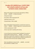 Canadian ATPL &lpar;SARON&rpar; Exam &vert; &lbrace;LATEST 2026&sol; &NewLine;2027 UPDATE&rcub; COMPLETE ACTUAL AND &NewLine;AUTHENTIC EXAM &vert; BRAND NEW&excl;