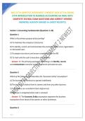 WGU D774 OBJECTIVE ASSESSMENT 2 NEWEST 2026 ACTUAL EXAM&vert; D774 INTRODUCTION TO BUSINESS ACCOUNTING OA FINAL
