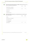 WGU C720 Pre-assessment Operations and Supply Chain Management&NewLine;