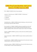 CDOS Prep Exam Questions And Correct Answers &lpar;Verified Answers&rpar; 2026