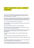 INRAT EXAM WITH 100&percnt; CORRECT ANSWERS