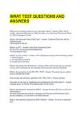 INRAT TEST QUESTIONS AND ANSWERS