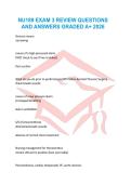 NU189 EXAM 3 REVIEW QUESTIONS AND ANSWERS GRADED A&plus; 2026