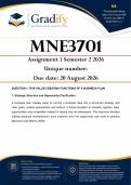 MNE3701 Assignment 1 &lpar;ANSWERS&rpar; Semester 2 2026 - Due 20 August 2026