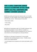 OCR A LEVEL COMPUTER SCIENCE H446