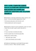 OCR A LEVEL COMPUTER SCIENCE H441