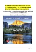 Test Bank for Auditing & Assurance Services A Systematic Approach 12e Messier 2026 &vert;&vert; All Chapter s&lpar; 1-21 &rpar; A&plus;&vert;&vert; Latest 