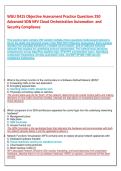 WGU D320 Managing Cloud Security Practice Exam & Study Guide &lpar;2026&rpar;