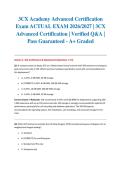 3CX Academy Advanced Certification Exam ACTUAL EXAM 2026&sol;2027 &vert; 3CX Advanced Certification &vert; Verified Q&A &vert; Pass Guaranteed - A&plus; Graded