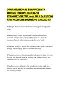 ORGANIZATIONAL&lowbar;BEHAVIOR&lowbar;18TH&lowbar;EDITION&lowbar;ROBBINS&lowbar;TEST&lowbar;BANK&lowbar;EXAMINATION