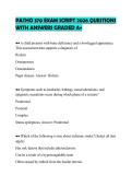PATHO 370 EXAM SCRIPT 2026 QUESTIONS WITH ANSWERS GRADED A